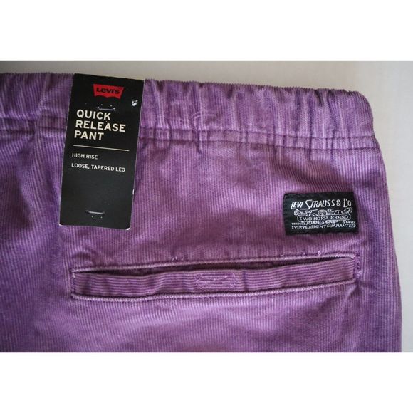 Levi's A09680005 Men Sz 2XL Purple Quick Release Corduroy Hi-Rise Skate Pants - Picture 8 of 13